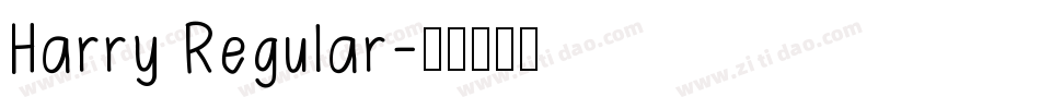 Harry Regular字体转换